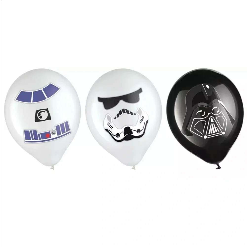 Star Wars Galaxy of Adventures Latex Balloon Birthday Decorating Kit, 12in, 6ct.